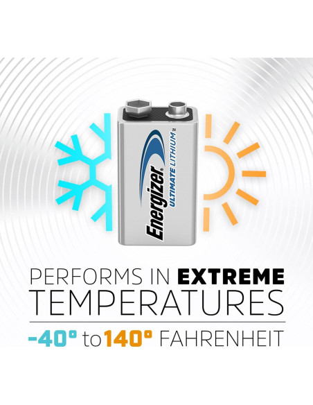 Baterías de Litio 9V Energizer Ultimate - 1 Paquete Baterías de Litio 9V Energizer Ultimate - 1 Paquete