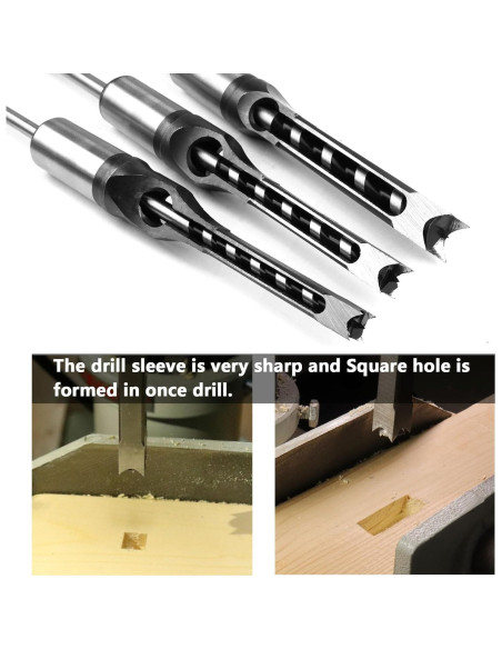 Broca Cuadrada HSS 12.7mm ATOPLEE para Madera 200mm Broca Cuadrada HSS 12.7mm ATOPLEE para Madera 200mm