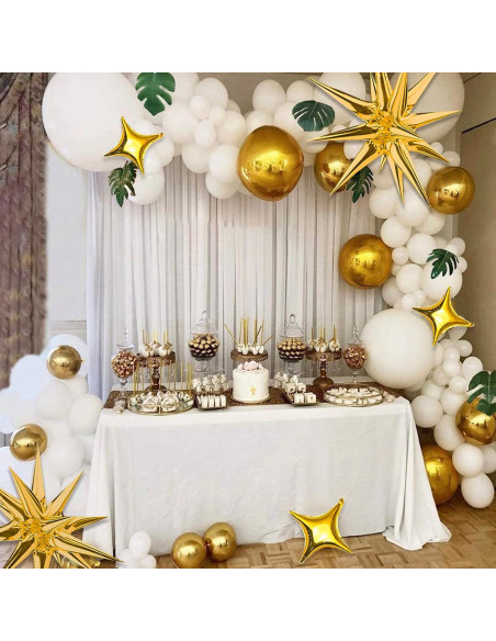 Kit de Globos de Foil Estrella Dorada - 16 Piezas para Fiestas Kit de Globos de Foil Estrella Dorada - 16 Piezas para Fiestas
