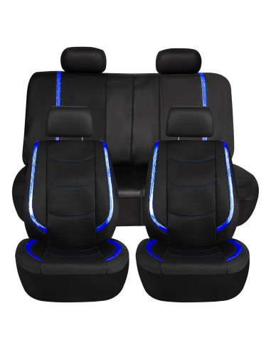 Cubiertas de Asientos de Coche TLH Galaxy13 Azul Deluxe