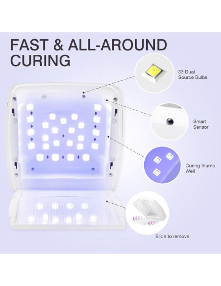 Lámpara de Uñas UV LED Inalámbrica NailFace 66W con Sensor Lámpara de Uñas UV LED Inalámbrica NailFace 66W con Sensor