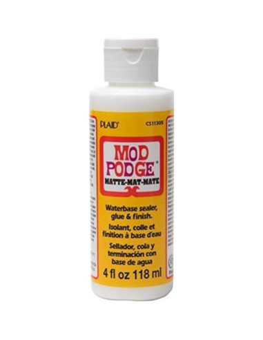 Mod Podge Sellador Mate 118 ml - Pegamento No Tóxico para Manualidades