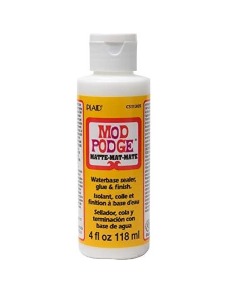 Mod Podge Sellador Mate 118 ml - Pegamento No Tóxico para Manualidades Mod Podge Sellador Mate 118 ml - Pegamento No Tóxico para Manualidades