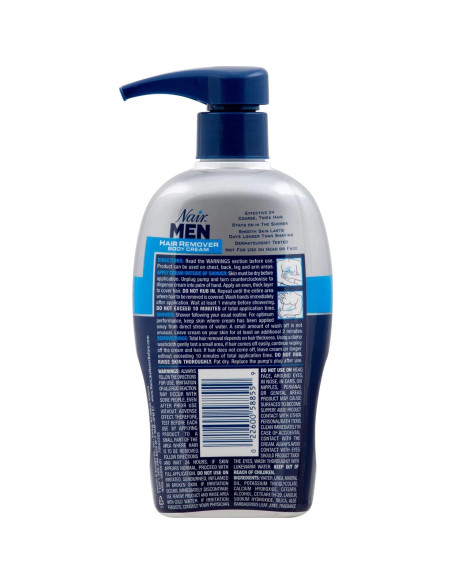 Crema Removedora de Vello Corporal para Hombre Nair 368 g Crema Removedora de Vello Corporal para Hombre Nair 368 g