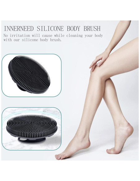 Cepillo de Ducha de Silicona INNERNEED para Cuero Cabelludo Cepillo de Ducha de Silicona INNERNEED para Cuero Cabelludo