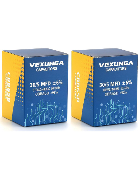 Capacitor de Arranque Doble VEXUNGA 30+5uF 370/440V CBB65 Capacitor de Arranque Doble VEXUNGA 30+5uF 370/440V CBB65
