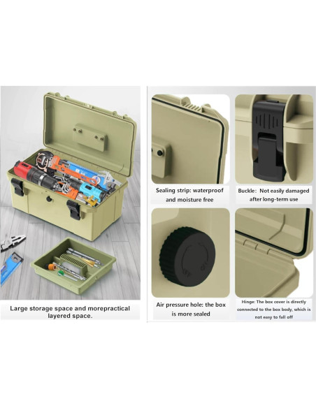 Caja de Herramientas ROPS SNNJKWT Beige 40.64 cm Multiusos Caja de Herramientas ROPS SNNJKWT Beige 40.64 cm Multiusos