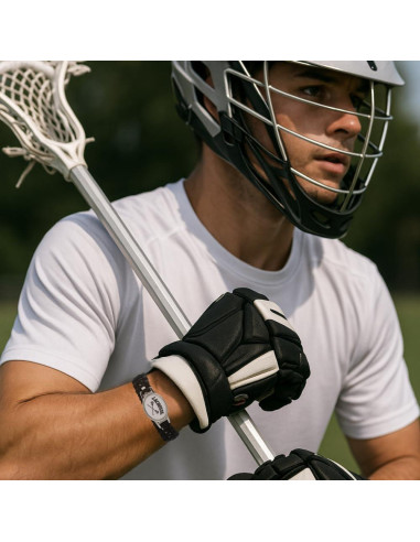 Pulsera de Paracord Lacrosse Negra Colección Infinita - Ajustable