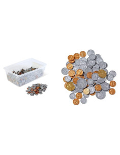 Juego de Monedas de Plástico Hand2Mind - 768 Piezas