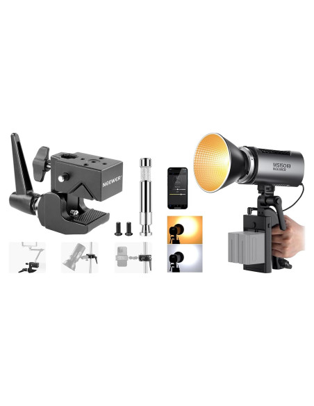 Luz LED Bi Color NEEWER MS150B 130W Portátil 2700K-6500K Luz LED Bi Color NEEWER MS150B 130W Portátil 2700K-6500K