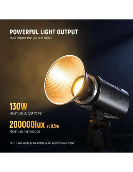 Luz LED Bi Color NEEWER MS150B 130W Portátil 2700K-6500K Luz LED Bi Color NEEWER MS150B 130W Portátil 2700K-6500K