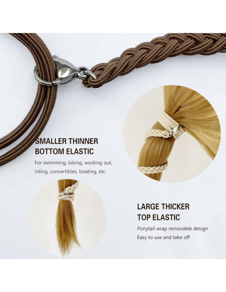 Tiras de Cabello en Espiral LOTMIAI 89cm 3pcs para Gimnasio Tiras de Cabello en Espiral LOTMIAI 89cm 3pcs para Gimnasio