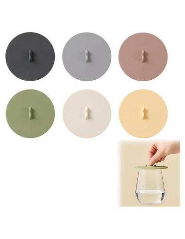 Tapa de Silicona Hermética QUANEISHA para Tazas - 6 Piezas