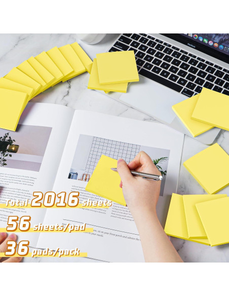 Paquete de 36 Notas Adhesivas Amarillas VIPSTAR 7.62x7.62 cm Paquete de 36 Notas Adhesivas Amarillas VIPSTAR 7.62x7.62 cm