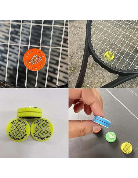 Amortiguadores de Vibración de Tenis Enyolidimk - 4 Pcs Amortiguadores de Vibración de Tenis Enyolidimk - 4 Pcs
