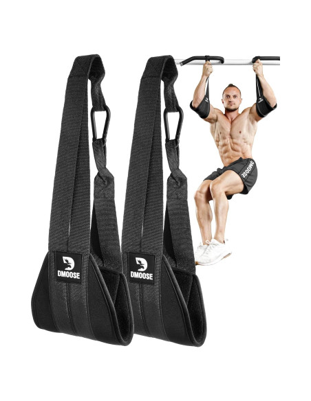 Cintas Abdominales Colgantes DMoose - Soporte 150 kg, Neopreno Cintas Abdominales Colgantes DMoose - Soporte 150 kg, Neopreno