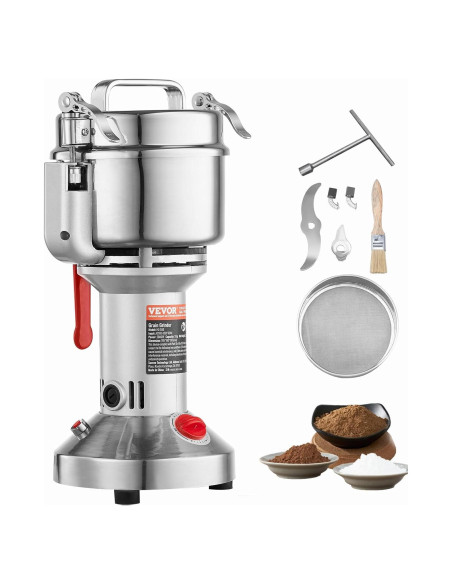 Molinillo de Granos Eléctrico VEVOR 550g Acero Inoxidable Molinillo de Granos Eléctrico VEVOR 550g Acero Inoxidable