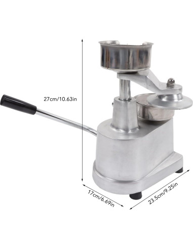 Prensa de Hamburguesas Manual TOPINCN de Acero Inoxidable 6050g