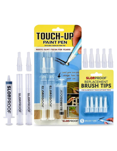 Bolígrafo de Pintura Recargable Slobproof con Puntas de Reemplazo Bolígrafo de Pintura Recargable Slobproof con Puntas de Reemplazo