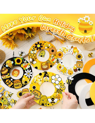 Kit de Manualidades de Fieltro Suilung - 32 Piezas Festival de Abejas