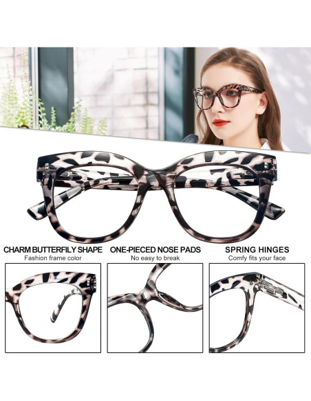 Gafas de lectura WEMOOTANTS 2.0 para mujeres - Leopardo Gafas de lectura WEMOOTANTS 2.0 para mujeres - Leopardo