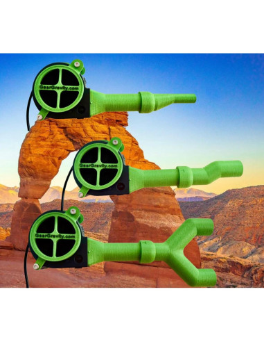 Secador de Bolsa Gear Gravity USB con 4 Boquillas Modulares