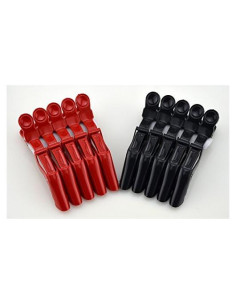 10 Clips de Cocodrilo Antideslizantes Adecco para Cabello