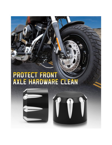 Cubierta de Tuerca del Eje Delantero ANONEMOTO para Harley 2002-2024