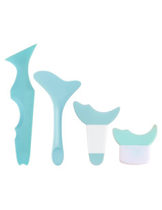 Plantillas de Delineador de Ojos Booge 4 Pcs Azul - Herramientas de Maquillaje