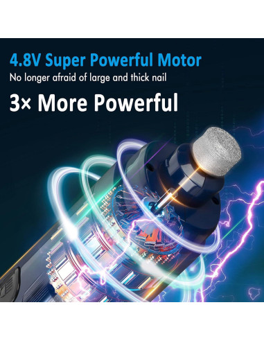 Molinillo de Uñas para Perros Casfuy N50 4.8V 2 Velocidades LED