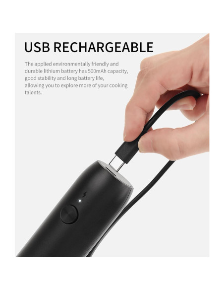 Espumador de Leche CIRCLE JOY Recargable USB Negro 5W Espumador de Leche CIRCLE JOY Recargable USB Negro 5W