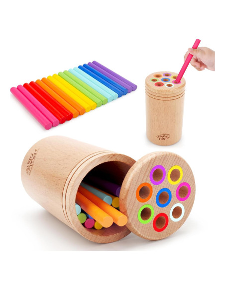 Juguetes Montessori PEQUEÑO PEZ para 1-3 años - Clasificación de Colores Juguetes Montessori PEQUEÑO PEZ para 1-3 años - Clasificación de Colores