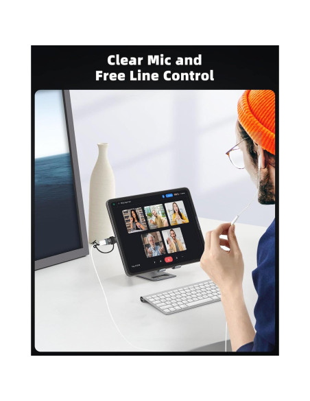 Adaptador de Lightning a USB-C MoKo para Auriculares - Negro Adaptador de Lightning a USB-C MoKo para Auriculares - Negro