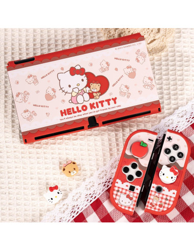 Tapas de Pulgar de Silicona para Switch OLED - Diseño Gato