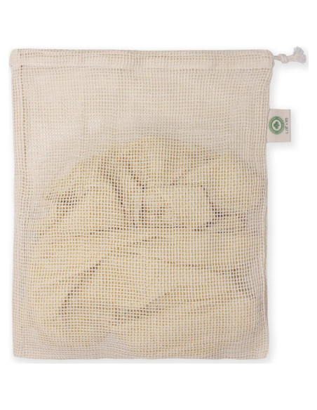 Bolsas de Lavandería de Algodón Orgánico - Paquete de 3 Grandes Bolsas de Lavandería de Algodón Orgánico - Paquete de 3 Grandes