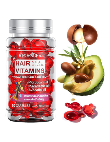 Suero Nutritivo para Cabello POEROES 50 Cápsulas Sin Frizz