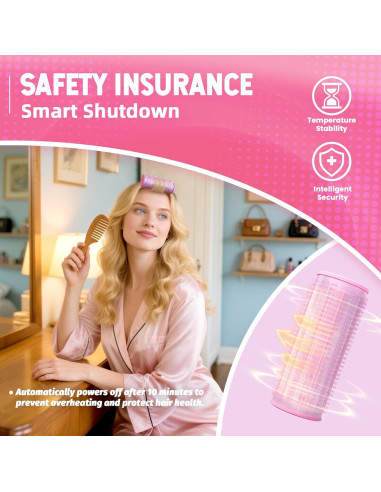 Set de 2 Rizadores de Cabello Eléctricos JIMEZON Portátiles