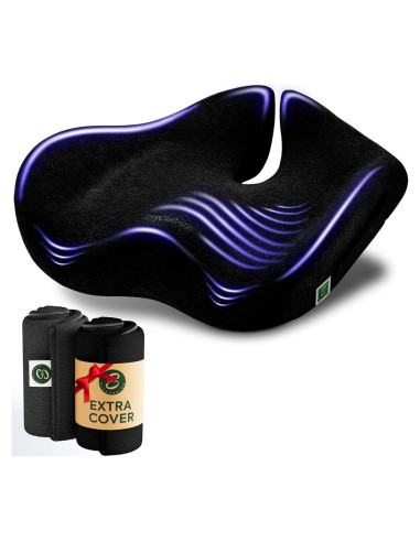 Cojín Ergonómico SitCushion Extra Grande para Coccix y Espalda