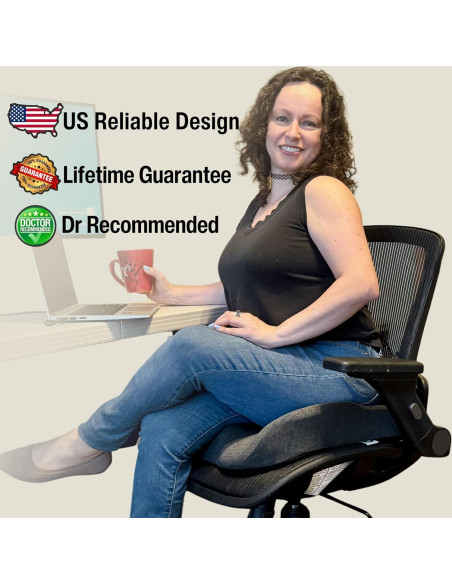 Cojín Ergonómico SitCushion Extra Grande para Coccix y Espalda Cojín Ergonómico SitCushion Extra Grande para Coccix y Espalda