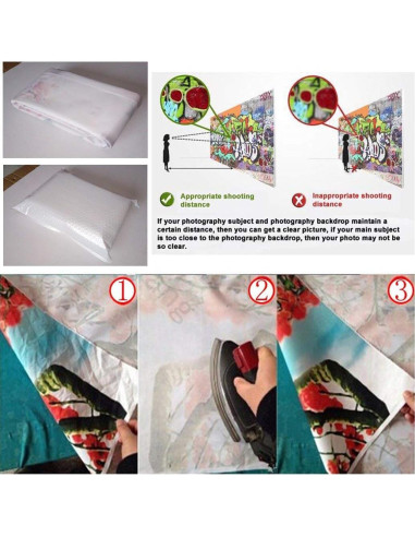 Fondo de Fotografía de Madera Natural CYLYH 2.44x1.83m