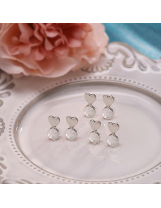 Soportes de Pendientes de Silicona Kerryjewl - 3 Pares Plata 2