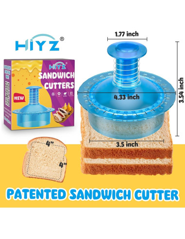 Cortador y Sellador de Sándwich HiYZ UncrustBell Azul