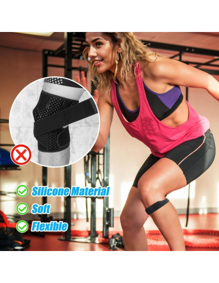 Soporte de Rodilla Incycall D004 - Silicona Antideslizante 2PCS Soporte de Rodilla Incycall D004 - Silicona Antideslizante 2PCS