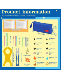 Kit de Ganchillos Pnytty 109 Piezas Ergonómicos y Accesorios 2
