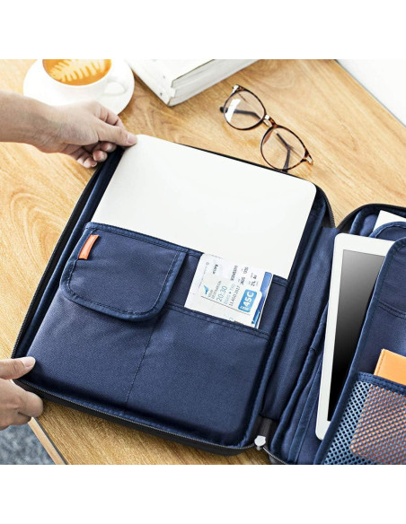 Organizador de Documentos A4 BTSKY Gris Oscuro Impermeable Organizador de Documentos A4 BTSKY Gris Oscuro Impermeable