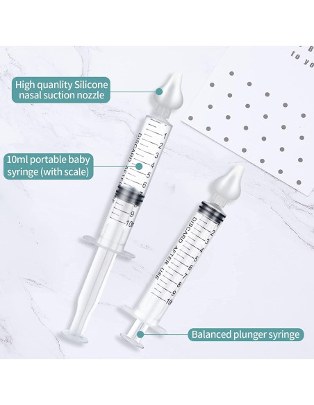 Jeringa Nasal JUSONEY para Bebés - Irrigador 10 ml (2 Piezas) Jeringa Nasal JUSONEY para Bebés - Irrigador 10 ml (2 Piezas)