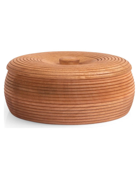 Cesta Calentadora de Tortillas de Madera Hecha a Mano 23 cm Cesta Calentadora de Tortillas de Madera Hecha a Mano 23 cm