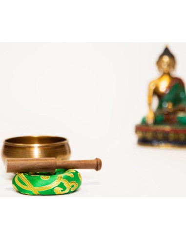 Juego de Cuencos Cantores Tibetanos Dharma Guru 8 cm Bronce