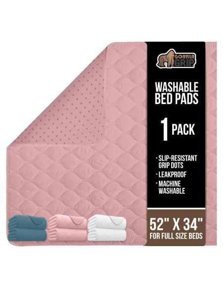 Almohadilla Lavable GORILLA GRIP 132x86 cm Rosa Antideslizante Almohadilla Lavable GORILLA GRIP 132x86 cm Rosa Antideslizante