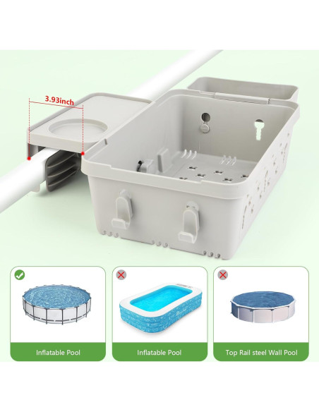 Cesta de Almacenamiento para Piscina Cesta 001 Ajustable 1 Paquete Cesta de Almacenamiento para Piscina Cesta 001 Ajustable 1 Paquete